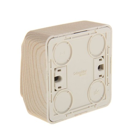Etude switch BA10-002D, 10 A, 2 keys, external, pine color-1