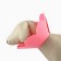 Soft collar for animals felt felt, pink cent, size m