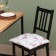 Siddle on the chair Ethel Tenderness 42x42 cm, 100% HL, reps 210 g/m2