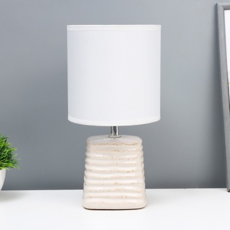 Iris table lamp E14 40W white 14x14x26 cm