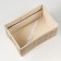 Folding box for storage, 20x30 cm H 17 cm, bamboo, lining, fabric, mix
