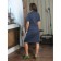 Women's dress "Fish", size 48, gray color