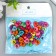 A set of beads for creativity plastic "Bright hearts with English letters" 20 g 1x1 cm