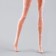 Pantyhose for the doll "hearts", white color