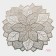 A set of serving napkins on the table “Flower”, 4 pcs, 43 × 43 cm, gold color