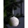 Елочный шар "Снежинки" 9х9х9.8 см, 1 LED, LR44x3(в компл.), Т/БЕЛЫЙ