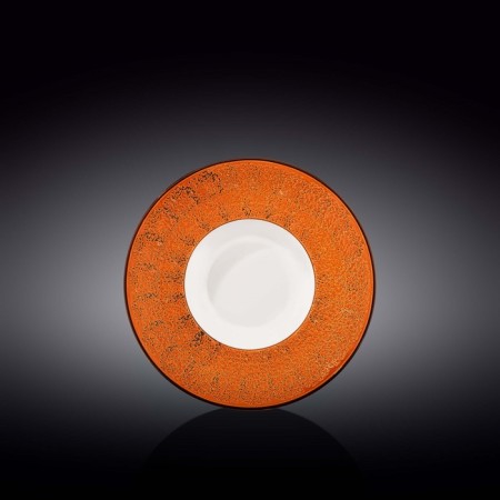 Deep plate Wilmax England Splach, D = 20 cm, 800 ml, Orange color