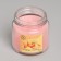 Aromatic candle in glass 6.3cm, 100ml, peach with honey