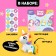 Set for children Funny Box "Pony", set: rainbow, instructions, stickers, mix