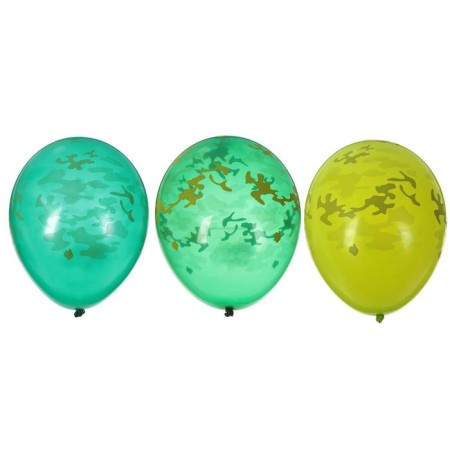 Latex ball 14 "Camouflage", set of 5 pcs., Mix color
