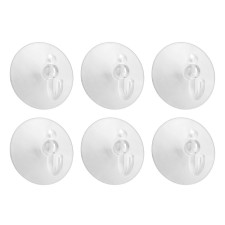Hooks on the suction cup Axentia 6 pcs, diameter of the suction cup Ø 5.5 cm transparent