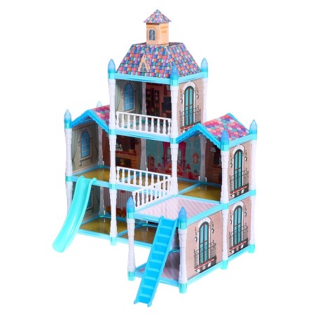 House for dolls "Winter Palace" with a doll, pets and accessories-14
