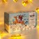 Garland “thread” 4 m with nozzles “heart”, IP20, transparent thread, 20 LED, glow warm white, 8 modes, 220 V