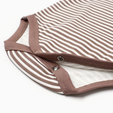 Body baby with a long sleeve "Bear", beige color, height 68-3