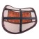Support under the back of Skyway, anatomical, massage, polyester-brown, brown-beige