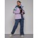 Ski jacket female winter, size 58, purple color