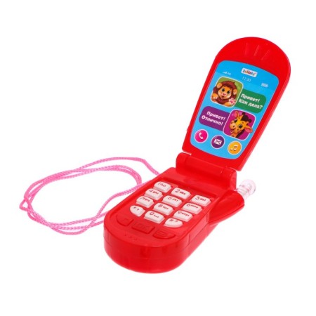 Musical phone "Adventures", Russian voice acting, lighting effects, works from batteries, mix-4