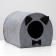 Animal house from the felt "Gentleman Board", 33 x 33 x 45 cm