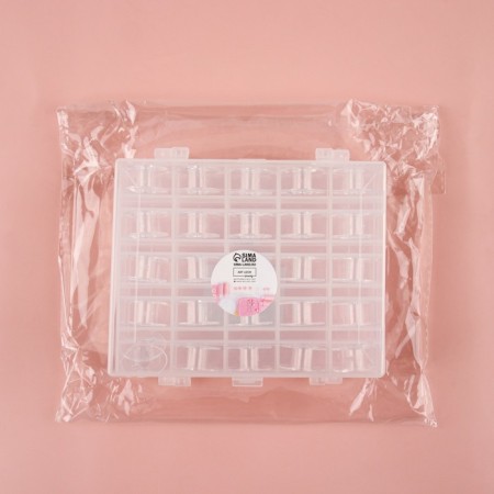 A set of rumps in a bilateral organizer, d = 20 mm, 25 pcs, the color is transparent-4
