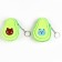 Soft wallet "Avocado" on a key fob, 10 cm, species mix