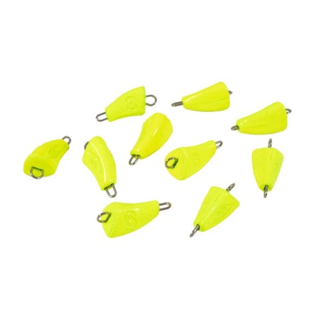 Cargo bullet-excentric painted pissy Yaman 10 pcs., 8 g, yellow