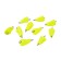 Cargo bullet-excentric painted pissy Yaman 10 pcs., 8 g, yellow