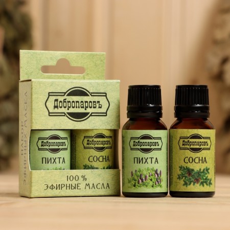 Набор эфирных масел пихта, сосна "Добропаровъ", 2 шт по 17 мл-8