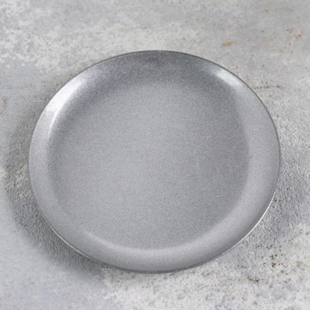 Summary "plate 76" metal per candle, 7.6x7.6 cm, silver-2