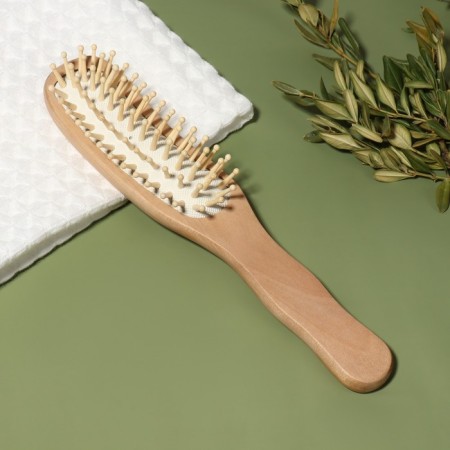 Massage comb “SWAR”, 5 × 23 cm, color “Light Wood”-1