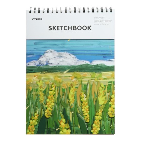 Sketchbook for pastel "Fields", 30 sheets, 25 x 35 cm, Utetskaya cover, 130 g/m2, mix-2