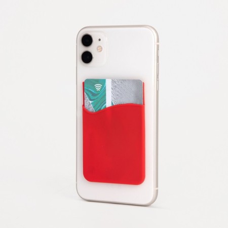 Cartholder on the phone, the color is red