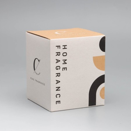 Aromatic candle "Home Fragrance", iris and sweets, white, 7x8 cm-5