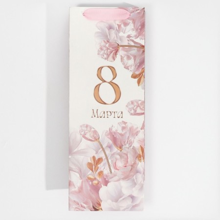 Gift package for a bottle, packaging, "tenderness", 13 x 36 x 10 cm-5
