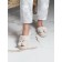 Women's slippers, size 41, beige color