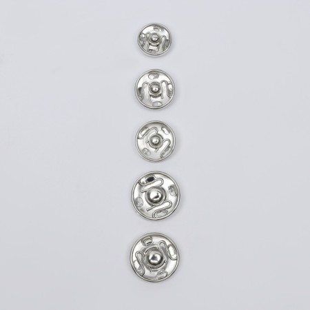 The buttons are sewing, d = 16 mm, 20 pcs, silver color-4