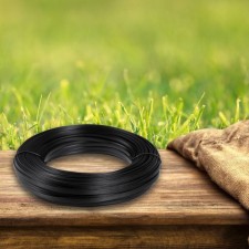 Artificial rattan 8 mm 100 m wave (black)