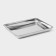 Stainless steel tray, 44.5 × 35.5 cm, thickness 1 mm, silver color