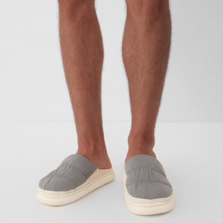 Male slippers, size 44-45, gray color-3
