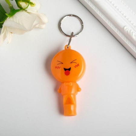 Flashlight light on the ring "Smile" flashes mix 6.5x3x1 cm