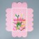 Cookie box, confectionery packaging with PVC lid, “tulips”, 20 x 30 x 8 cm