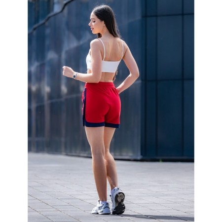 Women's shorts ise, size 48 cm, red color-14