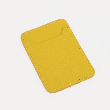 Cartholder on the phone Textura, Fleet's skin, yellow color-3