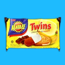 Biscuits Hatari Twins Cream Chocolate-Banana, 190 g
