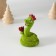 Polystone souvenir "Snake with red roses" 4.9x6 cm