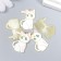 Decor for creativity metal, enamel "cat with a month" white 2.1x3 cm