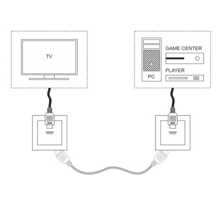 ROSET HDMI WL08-60-11, black color-4