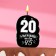 Candle for the cake "You look at 45", 20 years old, 6.5 cm