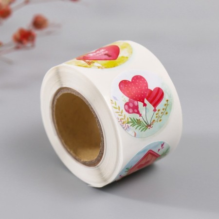Stick Paper "Love" d = 2.5 cm 252 pcs in roll-5