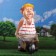 Garden figure "Kolyan with a wheelbarrow" 78x30x50cm