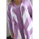 Cardigan female, size 52, lilac color, white